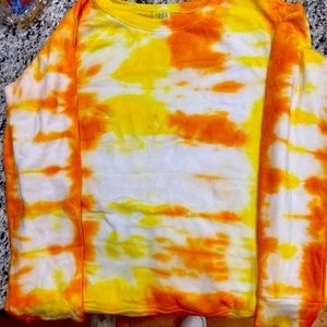 Size small crewneck hoodie tie dye